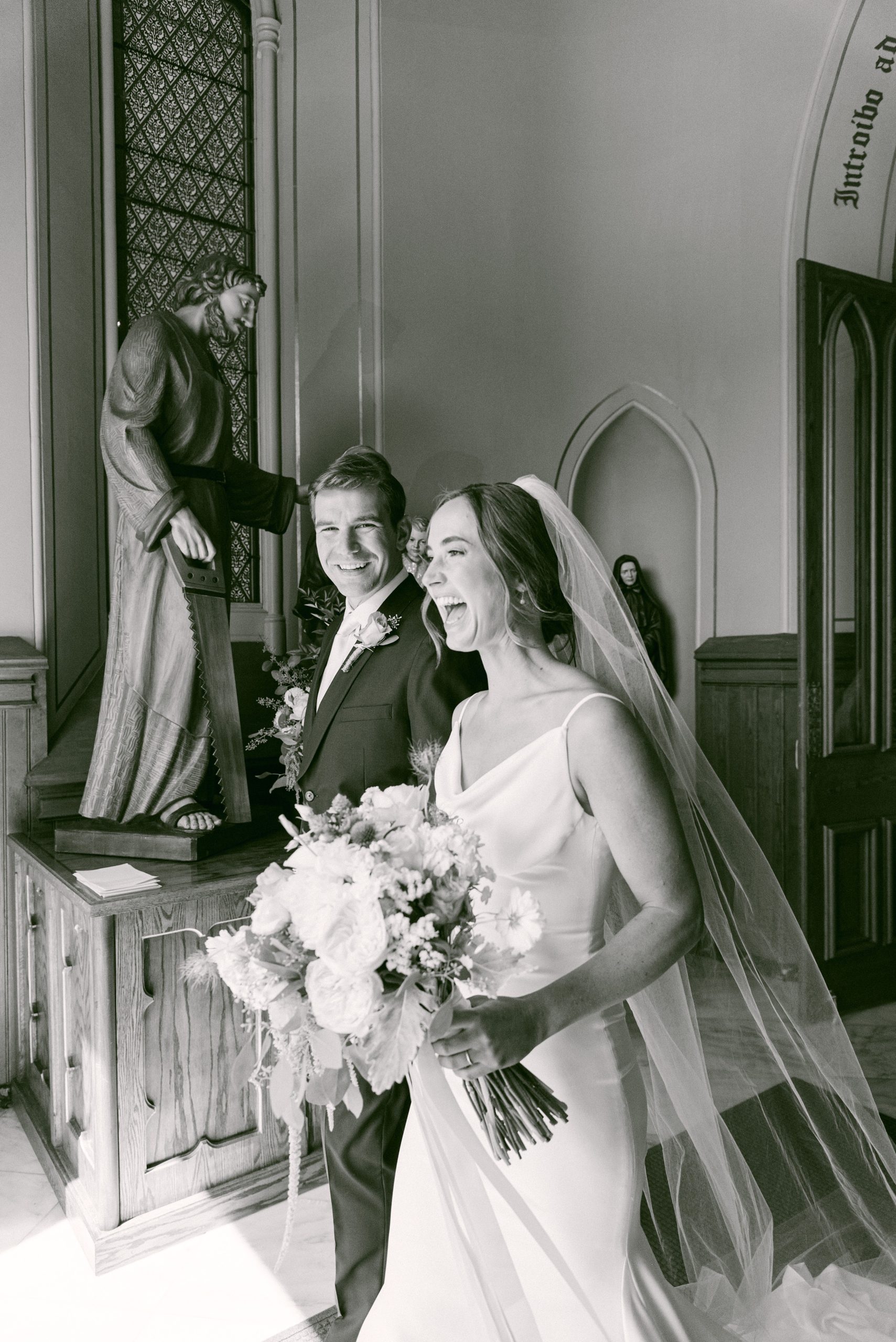 Portland Wedding Photographer, Catholic Wedding, Bride and Groom Moment